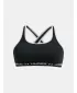 Dievčenská podprsenka UNDER ARMOUR G CROSSBACK MID SOLID 1369971-001 ČIERNA