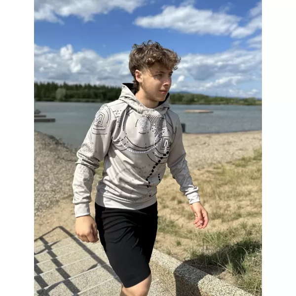  Pánska mikina premium ALTISPORT SWE/ALM06S07 HNEDÁ 
