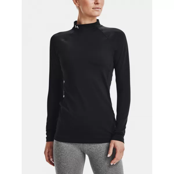  Dámske tričko UNDER ARMOUR UA CG AUTHENTICS MOCKNECK 1368702-001 ČIERNA 
