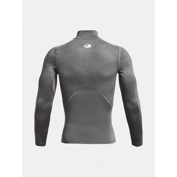  Pánske tričko UNDER ARMOUR HG ARMOUR COMP MOCK LS 1369606-090 SIVÁ 