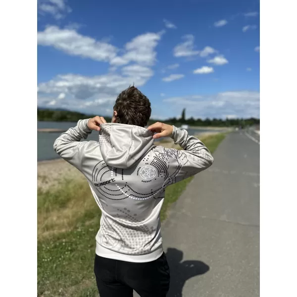  Pánska mikina premium ALTISPORT SWE/ALM06S07 HNEDÁ 