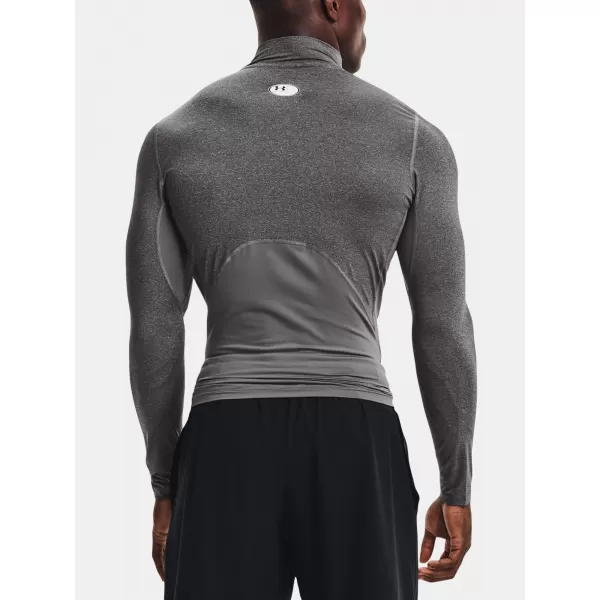  Pánske tričko UNDER ARMOUR HG ARMOUR COMP MOCK LS 1369606-090 SIVÁ 