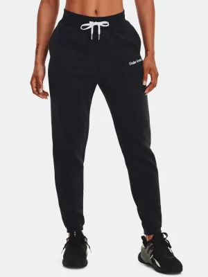 Dámske športové nohavice UNDER ARMOUR ESSENTIAL SCRIPT PANT 1374105-001 ČIERNA