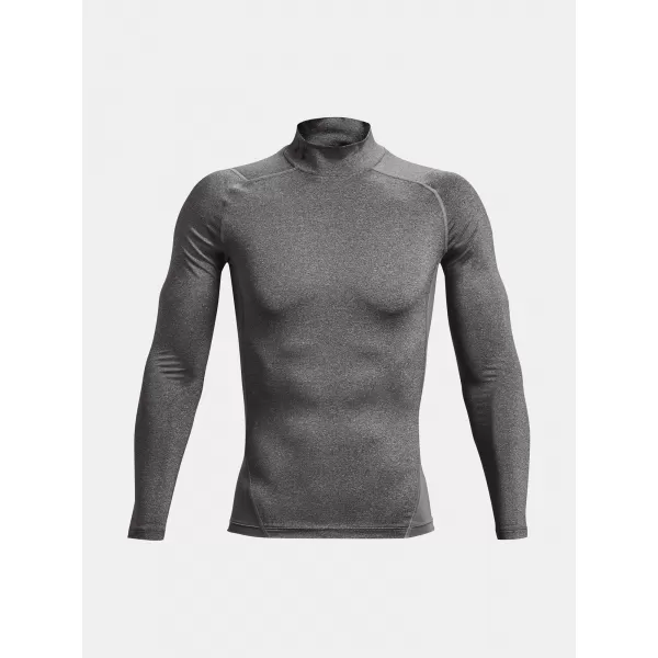  Pánske tričko UNDER ARMOUR HG ARMOUR COMP MOCK LS 1369606-090 SIVÁ 