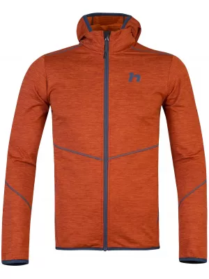 Pánska mikina HANNAH DAMAR HOODY BURNT ORANGE MEL