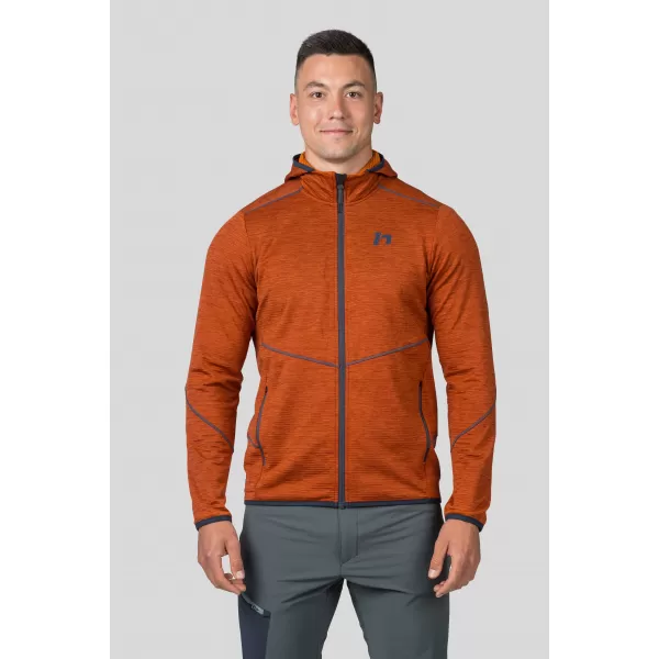  Pánska mikina HANNAH DAMAR HOODY BURNT ORANGE MEL 