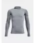 Chlapčenské tričko UNDER ARMOUR UA HG ARMOUR MOCK LS 1369477-035 SIVÁ