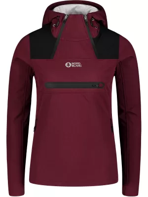 Dámska softshellová bunda NORDBLANC KANGAROO NBSSL7895 červená