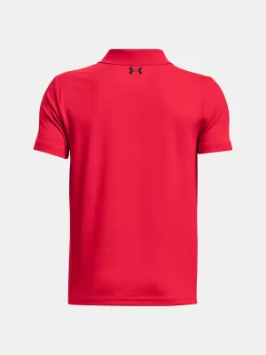 Chlapčenské tričko UNDER ARMOUR UA PERFORMANCE POLO 1377346-600 ČERVENÁ