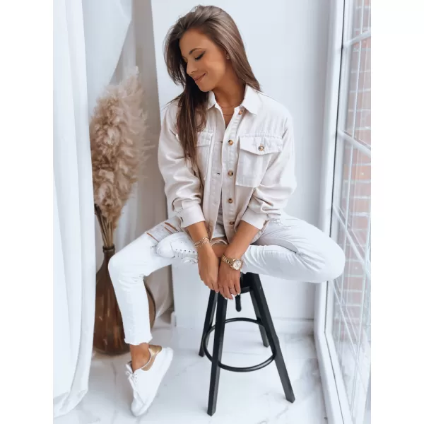  Dámska jarná bundička DSTREET SILLY LILLY TY3607 BÉŽOVÁ 
