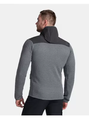 Pánska fleece mikina KILPI TANALI-M TM0202KI TMAVO šedá