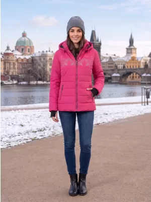 Dámska zimná bunda KIXMI RITA RUŽOVÁ