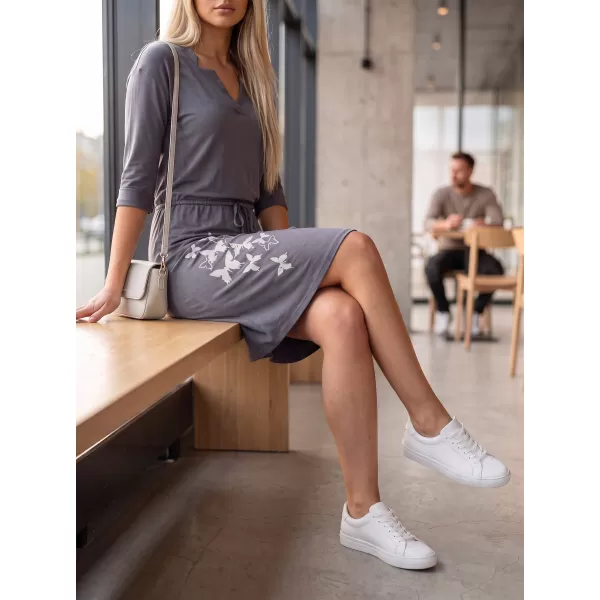 Dámske šaty ALTISPORT ALW134/ANIKA TMAVO ŠEDÁ 