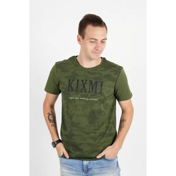  Pánske tričko KIXMI RADLY MILITARY 