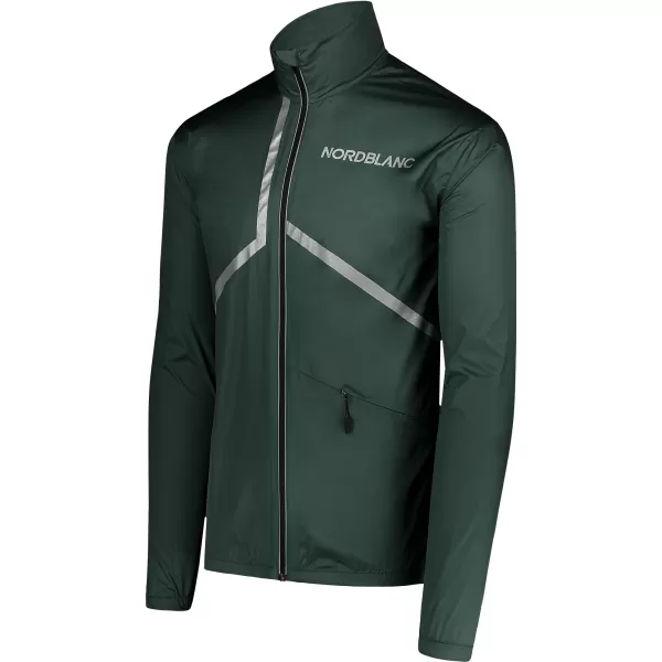  Pánska športová bunda NORDBLANC REFLECTIVE NBSJM7899 TMAVO zelená 