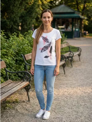 Dámske tričko ALTISPORT ALW178122 BIELA