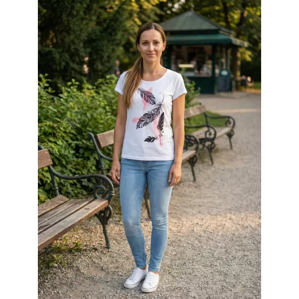  Dámske tričko ALTISPORT ALW178122 BIELA 