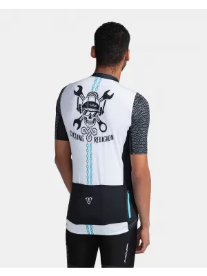 Pánsky cyklo dres KILPI RIVAL-M TM0355KI biela