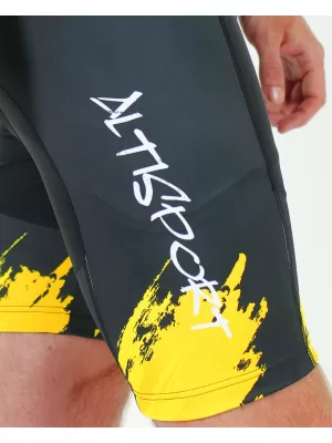 Pánske cyklošortky premium ALTISPORT SWE/ALM01S13 ŽLTÁ