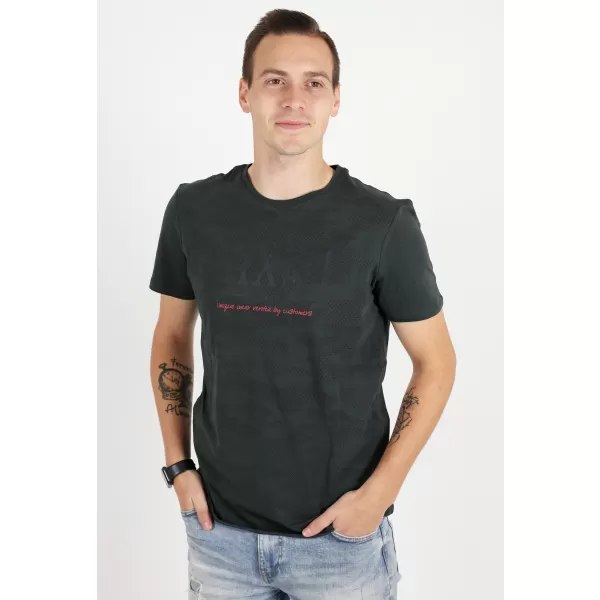  Pánske tričko KIXMI RADLY TMAVO ŠEDÁ 