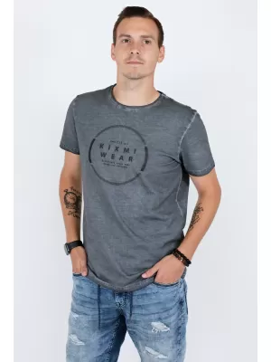 Pánske tričko KIXMI RAY TMAVO ŠEDÁ