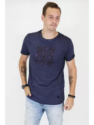 Pánske tričko ALTISPORT BARRY TMAVO MODRÁ