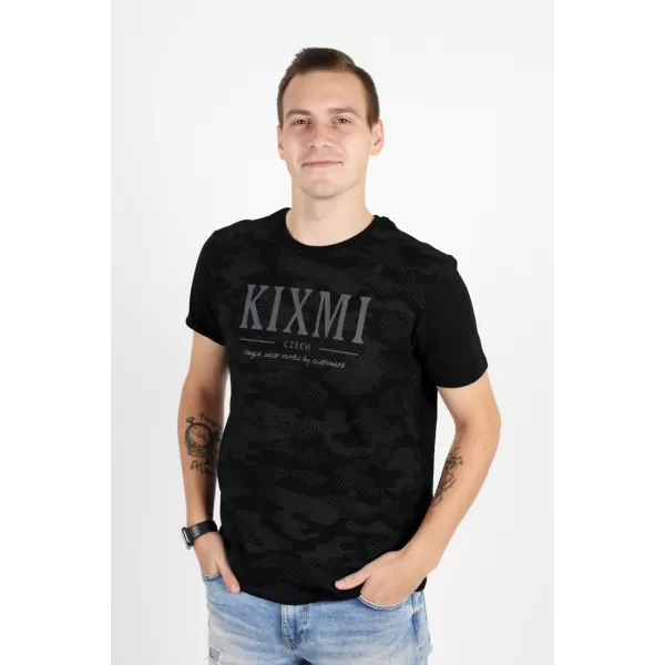  Pánske tričko KIXMI RADLY ČIERNA / BIELA 