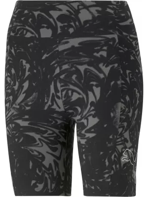 Dámske legíny PUMA POWER AOP 7 HIGH-WAIST SHORT LEGGINGS 673643-01 ČIERNA