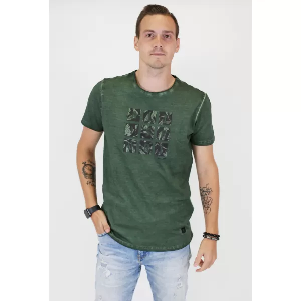  Pánske tričko ALTISPORT BARRY MILITARY 