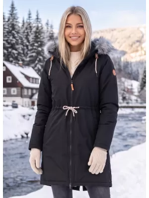 Dámsky kabát ALTISPORT VOLENA LCTB218 ČIERNA