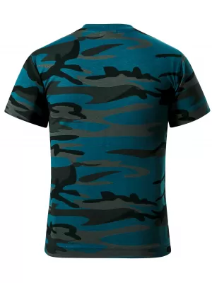 Detské tričko MALFINI CAMOUFLAGE 149 CAMOUFLAGE/PETROL