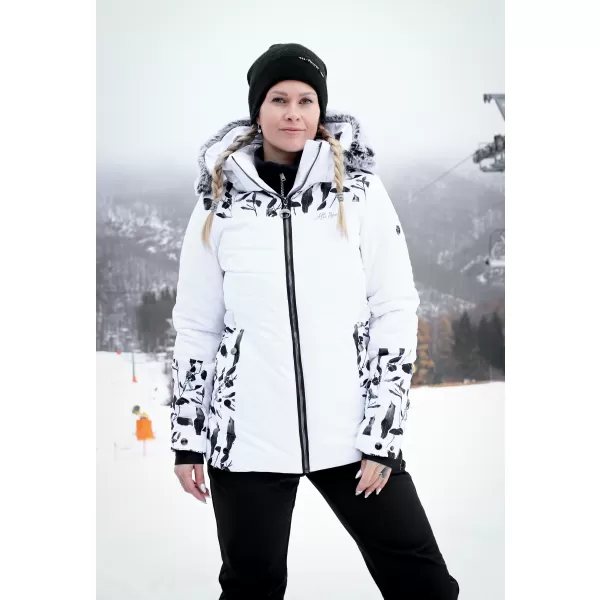  Dámska zimná bunda ALTISPORT BIANCA BIELA 