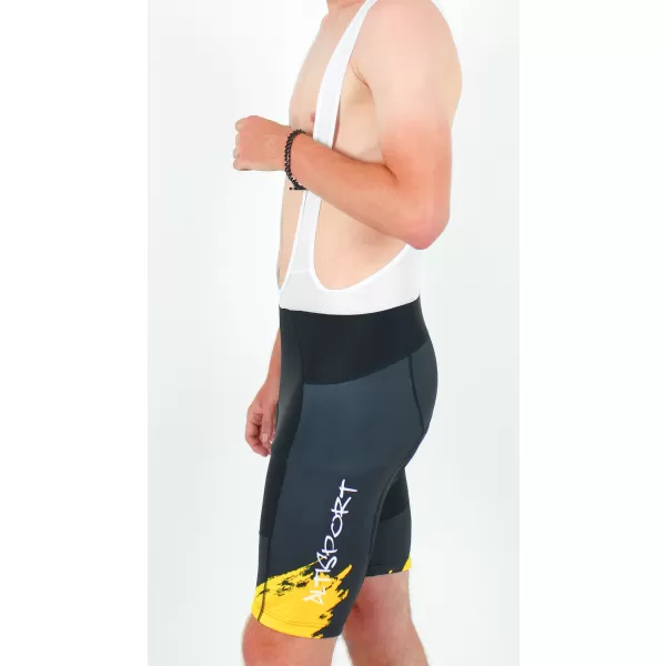  Pánske cyklošortky premium ALTISPORT SWE/ALM01S13 ŽLTÁ 