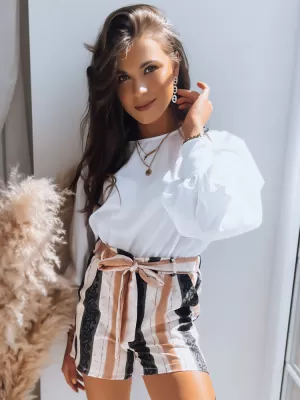 Dámske šortky DSTREET REGAL STRIPES SY0297 ČIERNA