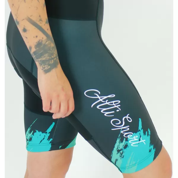  Dámske cyklošortky premium ALTISPORT SWE/ALW01S14 TYRKYSOVÁ 