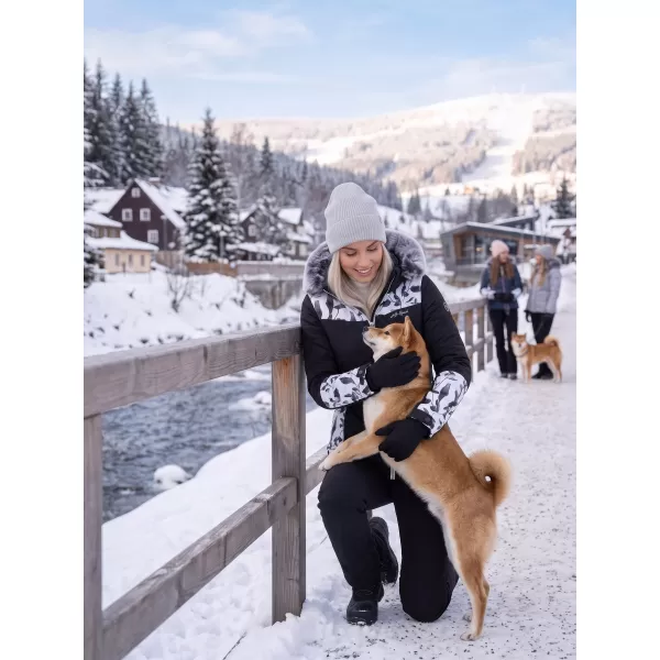  Dámska zimná bunda ALTISPORT BIANCA ČIERNA 