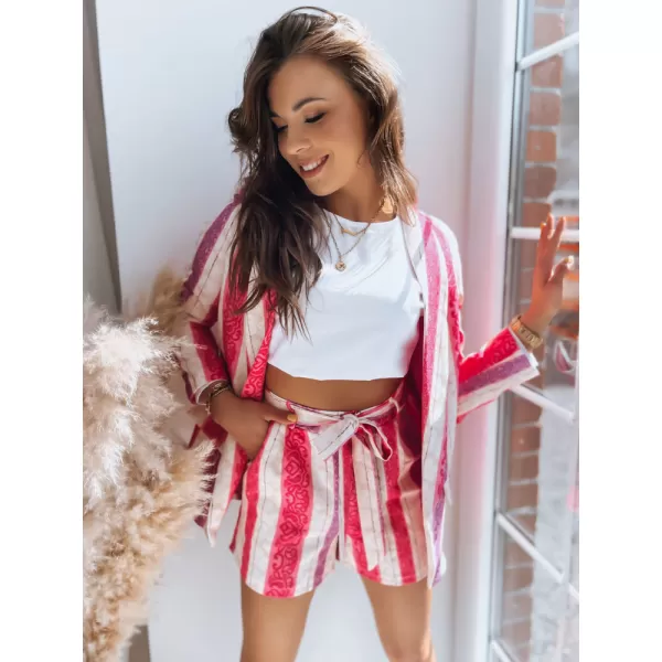  Dámske šortky DSTREET REGAL STRIPES SY0298 RUŽOVÁ 