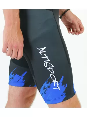 Pánske cyklošortky premium ALTISPORT SWE/ALM01S13 MODRÁ