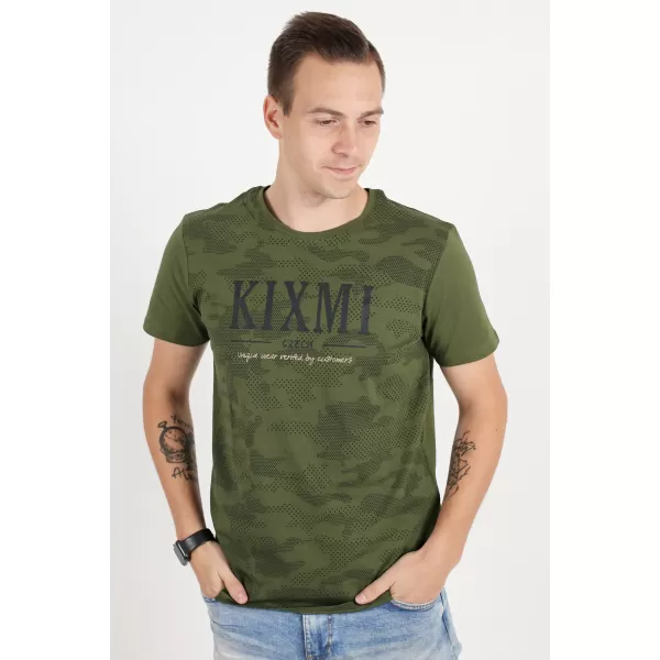  Pánske tričko KIXMI RADLY MILITARY 