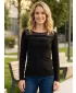 Dámske tričko KIXMI RACHEL ČIERNA / BIELA
