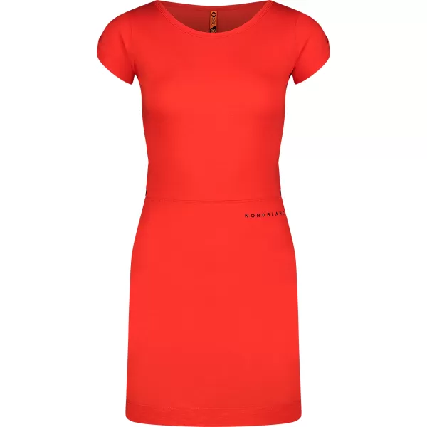  Dámske šaty NORDBLANC WAISTLINE NBSLD7805 ORANŽOVÝ ATRAMENT 