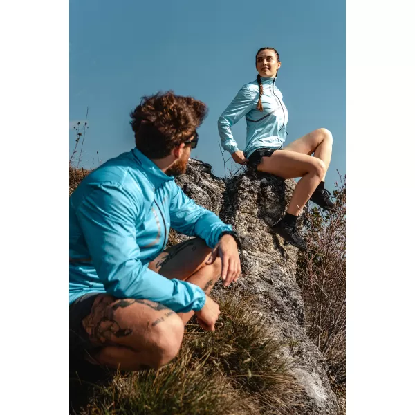  Dámska športová bunda NORDBLANC REFLEXION NBSJL7902 SVETLO modrá 