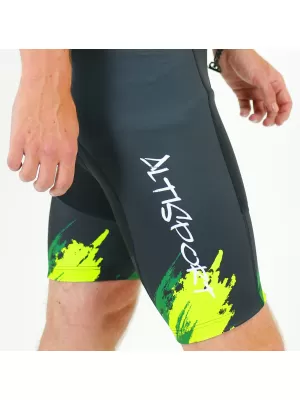 Pánske cyklošortky premium ALTISPORT SWE/ALM01S13 ZELENÁ