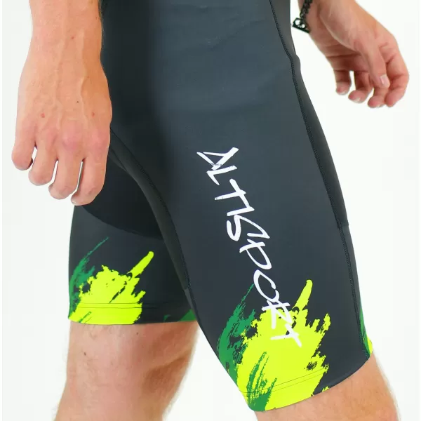  Pánske cyklošortky premium ALTISPORT SWE/ALM01S13 ZELENÁ 