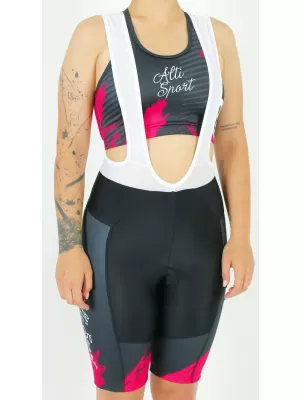 Dámske cyklošortky premium ALTISPORT SWE/ALW01S14 ČERVENÁ