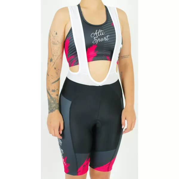  Dámske cyklošortky premium ALTISPORT SWE/ALW01S14 ČERVENÁ 