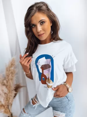 Dámske tričko DSTREET MODERM MEGE RY2187 BIELA
