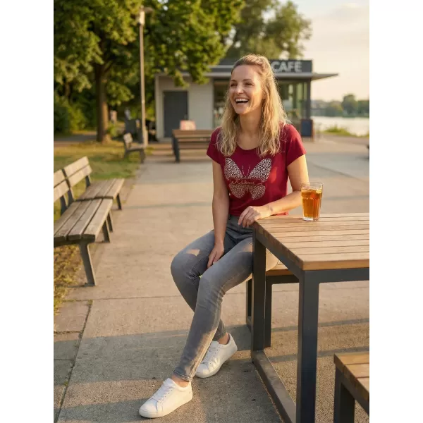  Dámske tričko KIXMI ROSIE VÍNOVÁ 
