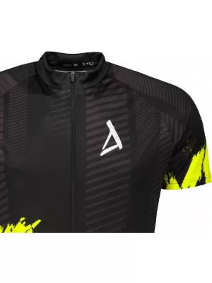 Pánsky prémiový cyklistický dres ALTISPORT SWE/ALM01S11 NEÓNOVÁ ŽLTÁ