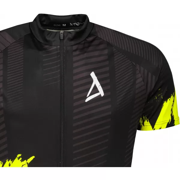  Pánsky prémiový cyklistický dres ALTISPORT SWE/ALM01S11 NEÓNOVÁ ŽLTÁ 